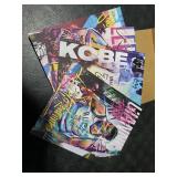 Famous Basketball Star Posters Wall Art, 8x10 Inch Canvas Prints Unframed Set of 4, Basketball Posters for Boys Bedroom Decor