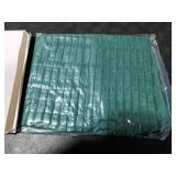 Aegero Pack of 2 Christmas Green Corduroy Decorative Throw Pillow Covers 18x18 InchSoft Boho Striped Pillow Covers Modern Farmhouse Home Decor for Sofa Living Room Couch Bed Blackish Green