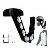 Wall Mounted Helmet Hanger Premium Heavy Duty 3D Printed Helmet Hanger for Motorcycle, Gaming, Football Helmet, Hat, Bicycle Helmet, Motorcycle Accessories 3D Printed (Arctic White)