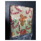 Christmas Gingerbread Man Dish Drying Mat for Kitchen Counter 18x24 Xmas Candy Cane Winter Holiday Theme Absorbent Reversible Microfiber Drying Mats Kitchen Countertop Protector Dishes Drainer Pad