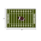 Sports AreaRug Retro American Football Field and Rugby Floor Mat Non-Slip Doormat Living Dining Dorm Room Bedroom Decor Carpet 24X36 inch