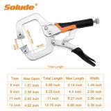 6-Inch C-Clamp Locking Pliers,Heavy Duty Vise Grip Welding Clamp With Swivel Pads for Woodworking,Home,Metalworking,Auto Repair(4 Pack)