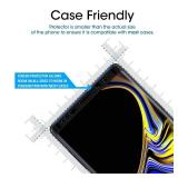 amFilm Tempered Glass Screen Protector for Samsung Galaxy Note 9 (Full Screen Coverage), Dot Matrix, Case Friendly, 3D Curved with Easy Installation Tray - 2018