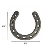 D-Doner Cast Iron Horseshoe Wall Decor, Medium Horseshoe Sturdy Cast Iron for Indoor Or Outdoor