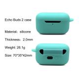 Claiol Silicone Case for Echo Buds 2nd, Shockproof Protective Echo Buds 2 Case Cover with Keychain. (Mintgreen)
