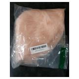 tiosggd Mini Pink Valentines Day Tree Skirt, 15 inch Small Blush Pink Fur Christmas Tree Skirt, Fluffy Candy Tree Decorations for Tabletop 2 Ft Tree, Pastel Furry Tree Rug for New Year Party Decor