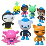 SINTETA CHANECALL Action Figures Toy, 8 Pcs Cake Topper Figures Decorations, Mini Animals Figurines Playset, Ocean Educational Toys Set for Kids for Birthday Party Supplies Christmas