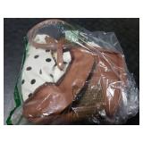 3Pcs Set Polka Dots Weekender Bags for Women Canvas Carry On Overnight Bag Travel Duffle Tote Bag for with Shoes Compartment, Brown