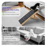 2026 Upgraded Dog Ramp for Couch, Foldable Small Dog Ramp for Sofa, 4 Adjustable Height from 13