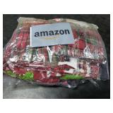 NBVKO Santa Claus Snowman Christmas Dining Room Chair Back Cover Set of 6, Removable Washable Chair Protector for Home, Restaurant,Christmas Dinner Chairs Cover Decoration