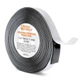 AJ Sign World 1/16in x 1in Weather Stripping Foam Insulation Tape, Doors, Windows, Sliding Door, A/C, Soundproofing, Draft Stopper, Shock Absorption (1/16 T x 1 W x 35 Ft L)