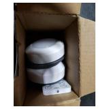 Amazon Basics LED Puck Lights, Color Changing, Battery Operated, IR Remote, 40 Lumens, 2 Pack, Wireless Stick on Lights, Under Cabinet Lighting, Ideal for Closets, and More, White