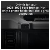 CLEC Magnetic Car Phone Holder for Ford Bronco 2021-2025 Car Phone Holder Mount for Magsafe[20 Strong Magnetic] 360°Adjustable Phone Mount,Phone Holder for Ford Bronco Accessories for Magsafe Case