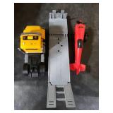 DOWELLIN Large 22 Semi Police Truck Toy with Propeller Aircraft Car Toys for Kids Toddlers, Christmas Birthday Gift for Boy Girl Child 3 4 5 6 7 Years Old