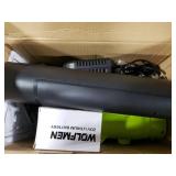 Leaf Blower, Electric Cordless Leaf Blower with 2 Batteries and Charger, 2 Speed Mode, Lightweight Cordless Blower for Blowing Leaves, Patio Cleaning, Blowers for Lawn Care and Dust