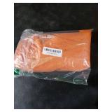 LIFEREVO 2 Pack Fluffy Faux Fur Pillow Shams,18 x 18 Inches Throw Pillow Covers,Luxury Decorative Furry Pillowcases Cushion Cover for Christmas,Zipper Closure,No Pillow Insert,Orange