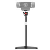 Nycetek Webcam Tripod Stand for Desk: Webcam Stand for Logitech Brio | C920 | C922 | C615 | C930e - Height & Angle Adjustable Desktop Tripod for Light & 1/4 Thread for Live Streaming | Video Calling