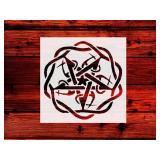 Pagan Star Witchcraft Stencil 1-5.5x5.5 inch Reusable Stencil Drawing Template Flexible Clear Plastic Sheets 0.15mm Thick SL-1166