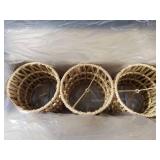 3 Pack Clip-On Chandelier Lamp Shade, Rattan Lamp Shade Small, Boho Woven Cylinder Mini Lamp Shades, Clip on Candle Bulb LampShades for Floor Lamps Pendant Light Wall Sconces Light Fixture Shades
