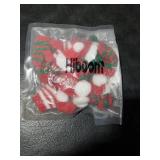 Hiboom 12 Pcs Christmas Mini Knit Doll Hats and Scarves Decor Mini Santa Hat Tiny Gloves Set Christmas Doll Clothes for Winter Small Clothing Accessories DIY Craft Xmas Costume Gift(Vibrant)