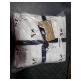 Eddie Bauer - Flannel Sheets Queen Size, Anti-Pilling & Wrinkle Resistant Cotton, Touchably Soft for All-Season Comfort - Bed Sheets with Matching Pillowcases & Fitted Sheet (Dog Friends White)