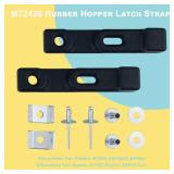 AMTHKNO M72426 Rubber Hopper Latch Strap and M67099 M67099B Bagger Chute Strap W/Hardware Kit, for John Deere D100 E100 F910 G100 L100 X125 Z245 and More.