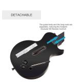 DOYO Wireless Wii Guitar Hero Controller Compatible with Guitar Hero and Rock Band 2 & 3 Games with Strap (Excludes Rock Band 1), Black
