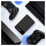 YOTUO Portable External Hard Drive Storage Expansion Mobile HDD USB 3.0 USB-C for PC, Mac, Desktop, Laptop, PS4, Xbox One X/S, Xbox 360, Office & Game (Black, 1TB)