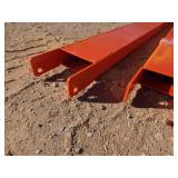 66\" WIG Orange Metal Fork Extensions for Forklift