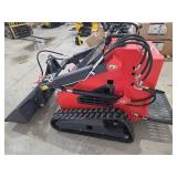 Mini ZJG Skid Steer Loader ZJ380 w/ 44\" Bucket