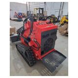 Mini ZJG Skid Steer Loader ZJ380 w/ 44\" Bucket