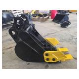 Mini Excavator Bucket Attachment with Teeth 8â