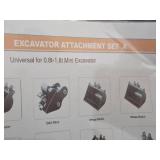 Starvox Mini Excavator Attachment Set 12EX-ASA