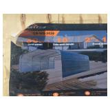 Steel Carport with Enclosed Sidewalls - 20x20 ft