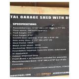 Landhonor Metal Storage Garage Shed Model LHR-MS1119 11x19ft