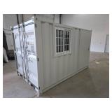 10ft Storage Container with Window and Personnel Door