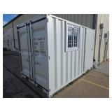 11ft Modified Shipping Container with Windows