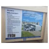 20x30 All-Steel Carport with Enclosed Sidewalls - SDLC2030FT