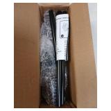 BOOM JOG Magnetic Curtain Rods Multi-Use Adjustable Appliance Metal Doors Magnetic Rods, 9-16 Inch, 1/2 Inch Diameter, 2 Pack,Black