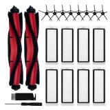 Compatible Replacement Parts Kit for Roborock Q5, Q5+, Q5 Plus 2 Main Brush 8 Side Brushes 8 HEPA Filters, Not for Q5 Max / Q5 Pro / Q5 Max+ / Q5 DuoRoller+