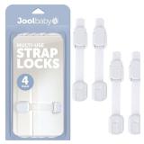Child Safety Strap Locks (4 Pack) Baby Proof Cabinets, Drawers, Fridge, Toilet & Trash Cans â 3M Adhesive Childproof Locks â Jool Baby
