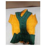 Lelepet Reversible Dog Coat Waterproof Dog Jacket Windproof Puffer Vest for Winter Warm Lightweight Coats for Medium Dogs Adjustbale Hook & Loop Pet Apparel with Leash Hole, French Bulldog, Green L