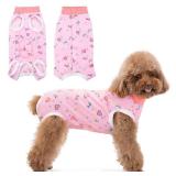 Coppthinktu Recovery Suit for Dogs After Surgery, Dog Onesie Surgery Recovery Suit for Female Spay, Soft Male Surgical Pajamas Bodysuits for Small Medium Puppy to Anti Licking Dog Cone Alternative