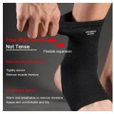 SPOTBRACE Ankle Brace Compression Sleeve(2 PACK),Breathable Ankle Support For Men Women, Foot Compression Sock for Swelling, Plantar Fasciitis, Sprain