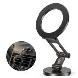 Syncwire Fits MagSafe Car Mount for Car Dash&Tesla Screen[All-Metal] Magnetic Phone Holder, [Flexible Three-axis]360° Rotation Car Mount Strong Magnets Car Phone Holder for iPhone 17 16 15 14 Pro Max