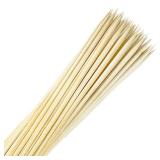 Bamboo Smores Sticks (50 Pcs), 17.5" Marshmallow Roasting Sticks for Fire Pit, 5mm Heavy Duty Wooden Skewers for Smore Hot Dog Barbecue Thick Sticks for Campfire Grilling Camping Bonfire