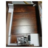 TEAMIX Monitor Riser - 2 Pack, Rustic Brown Wood Adjustable Stand for 2 Monitors/Laptop/PC