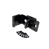 QCAA 90 Degree Angel HASP and Swivel Staple, 4-1/2", Steel, Black, 1 Pack, Made in Taiwan