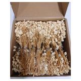 4700+ Mini Dried Babys Breath Flowers, 90+Pcs Ivory White Baby Breath Flower Bulk, Dried Flowers for Crafts, Wedding Decor Boho Invitation, Resin Candle Making, Dry Babies Flowers, Rustic Gypsophila
