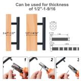 Aegero 10 Pack Cabinet Pulls Matte Black Stainless Cabinet Handles, for Kitchen and Bathroom Cabinets, 5 Inch Length, 3 Inch Hole Center